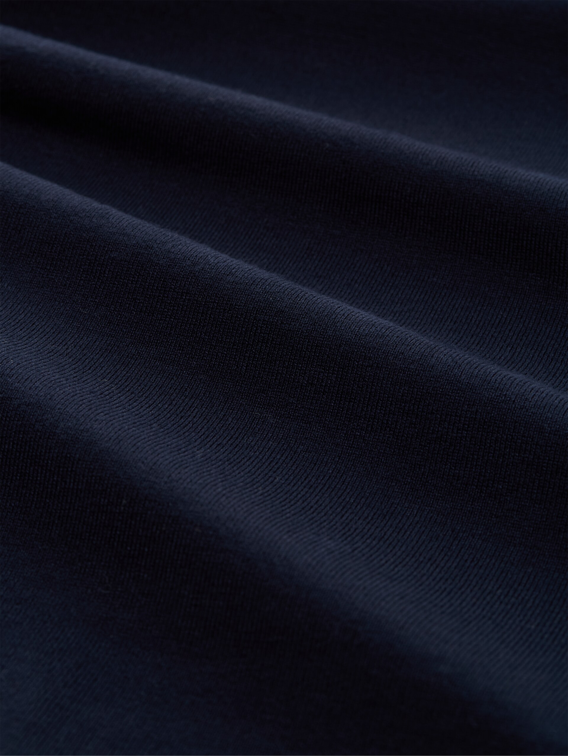 Basic Strickpullover mit Rundhalsausschnitt - sky captain blue - Material-Ansicht