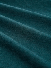 Basic Strickpullover mit Rundhalsausschnitt - Deep Meadow Green Melange - Material-Ansicht