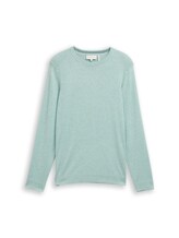 Not Selected, Basic knitted jumper with round neckline by , green