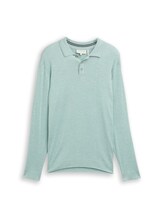 Ausgewählt, Strickpullover mit Polokragen von Tom Tailor, grün