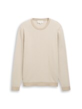 Niet geselecteerd, Gebreide trui van katoen door , beige