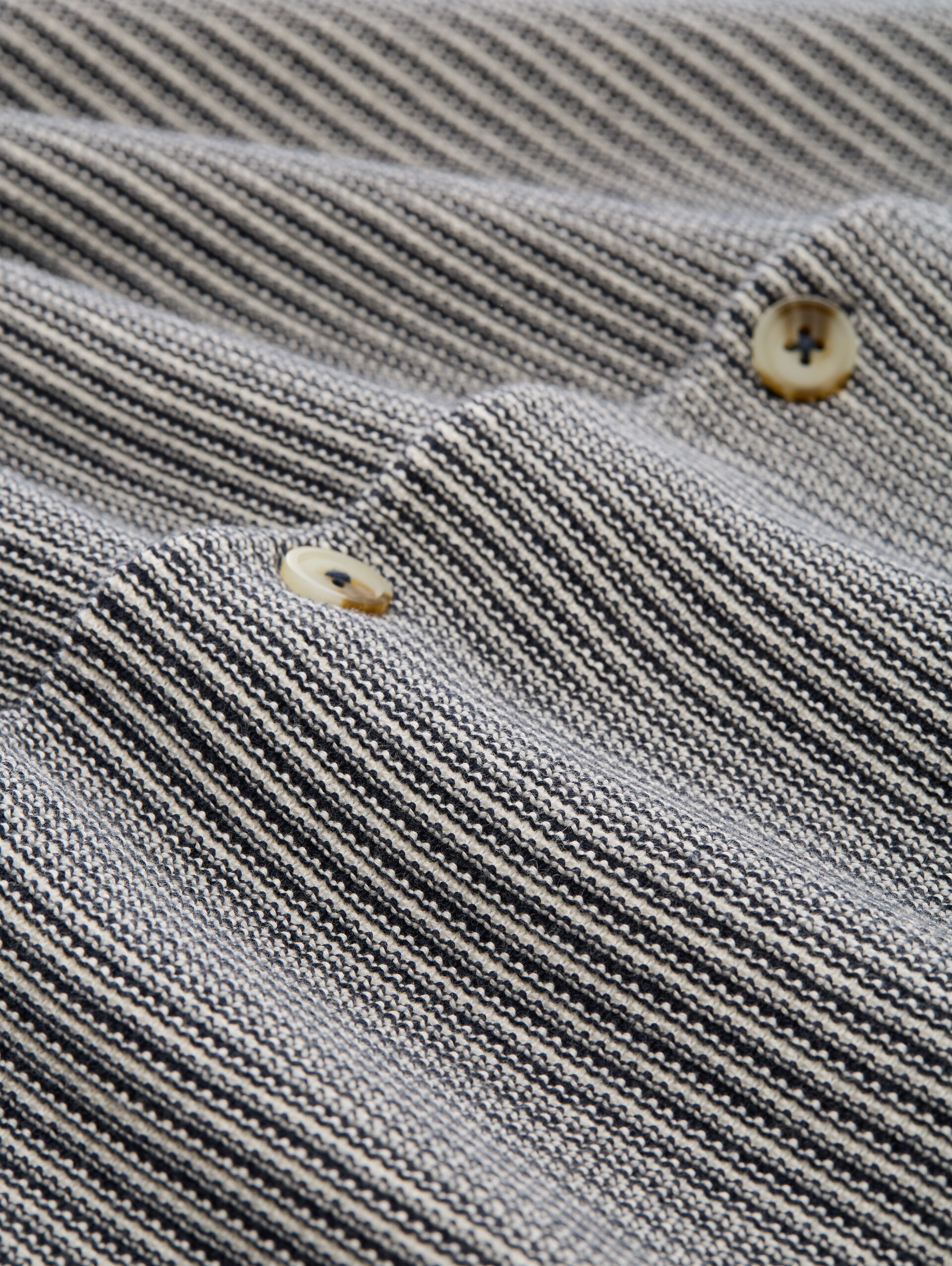 Strickjacke mit Polokragen - structured stripe navy white - Material-Ansicht