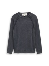 Selected, Knitted jumper made from cotton by Tom Tailor, blue