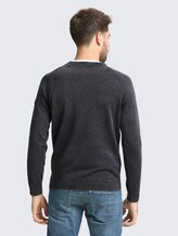Strickpullover aus Baumwolle - sky captain blue