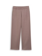 Selected, Wide leg scuba trousers by Tom Tailor, brown