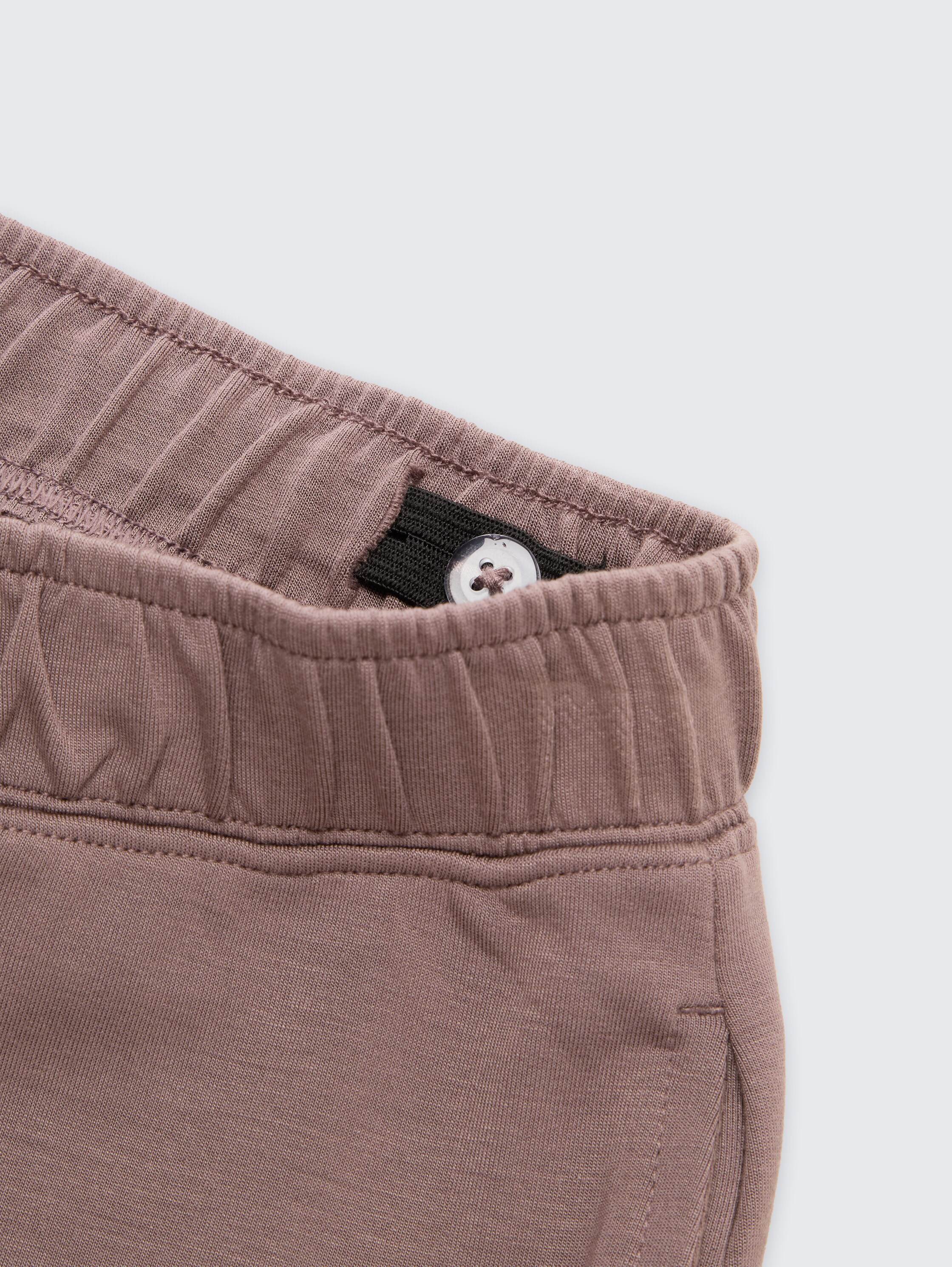 Wide leg scuba trousers - rusty brown