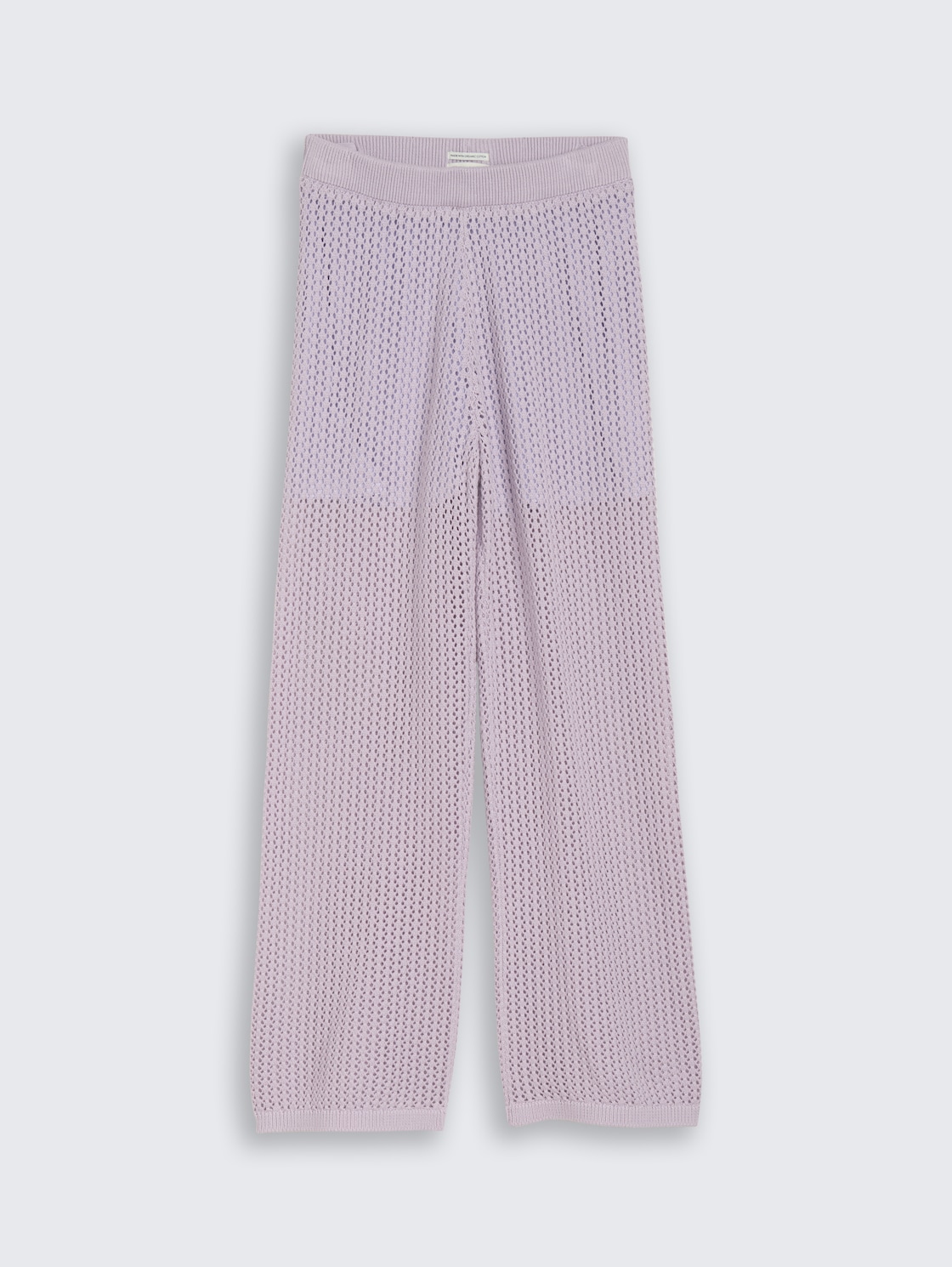 Wide Leg Strickhose - cool lilac