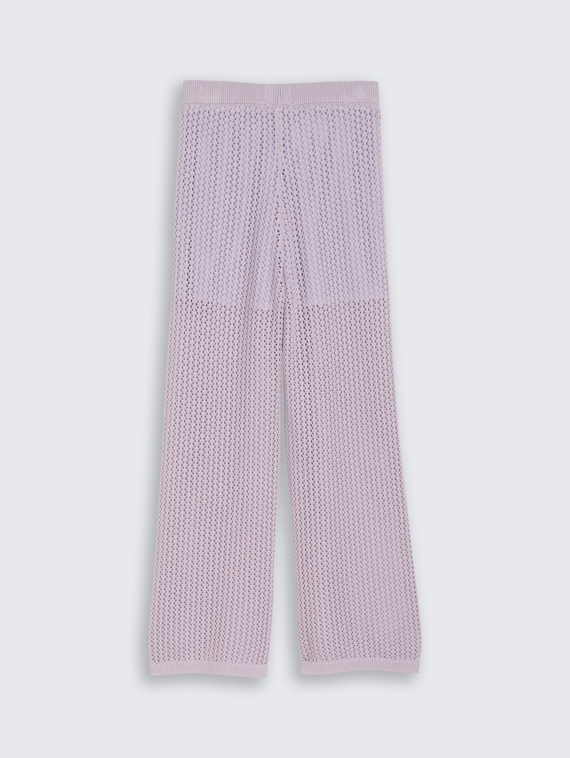 Wide Leg Strickhose - cool lilac