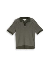 Ausgewählt, Strickpullover mit Polokragen von Tom Tailor, grün