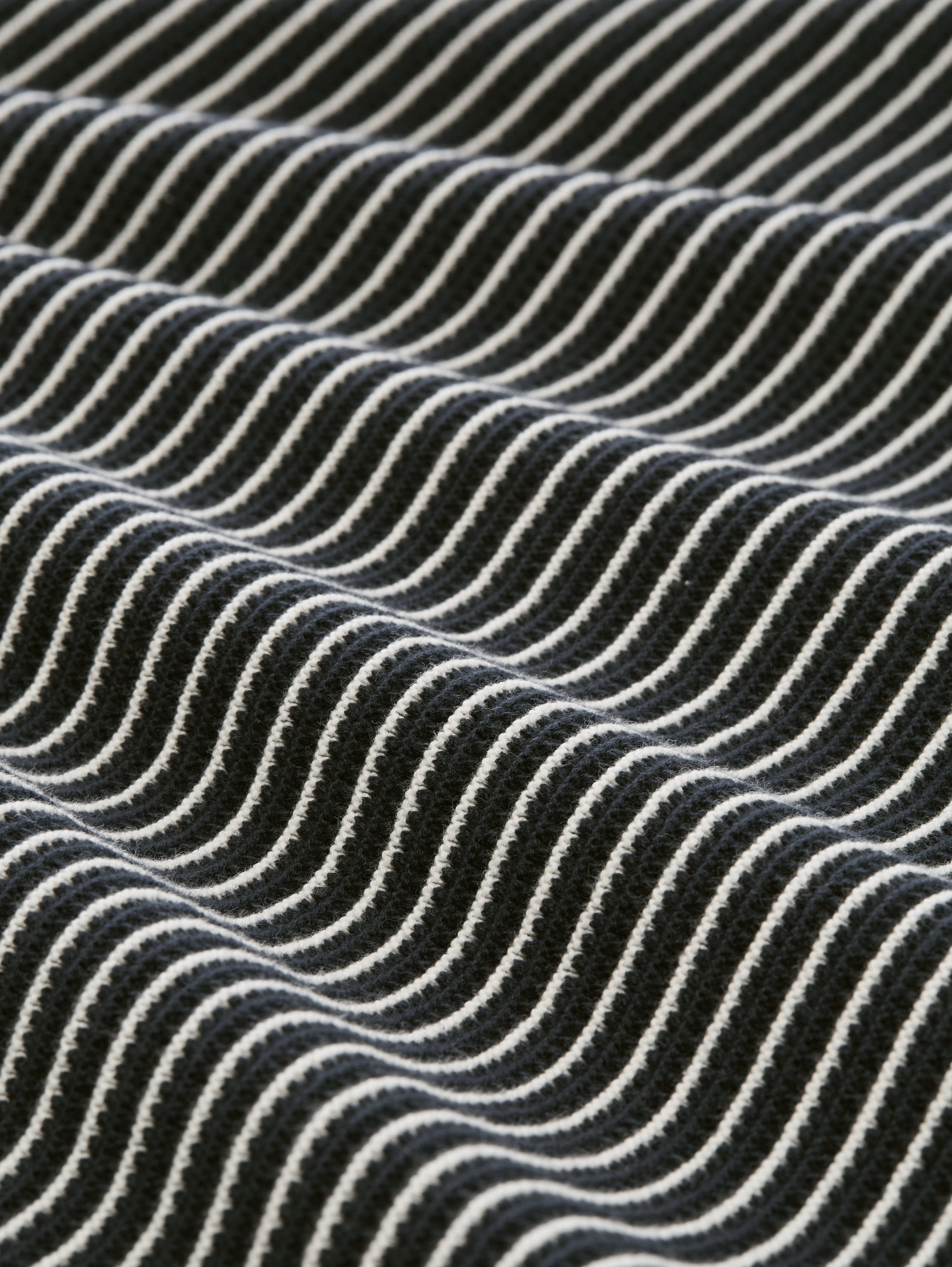 Strickpullover mit Polokragen - navy_offwhite_stripe - 