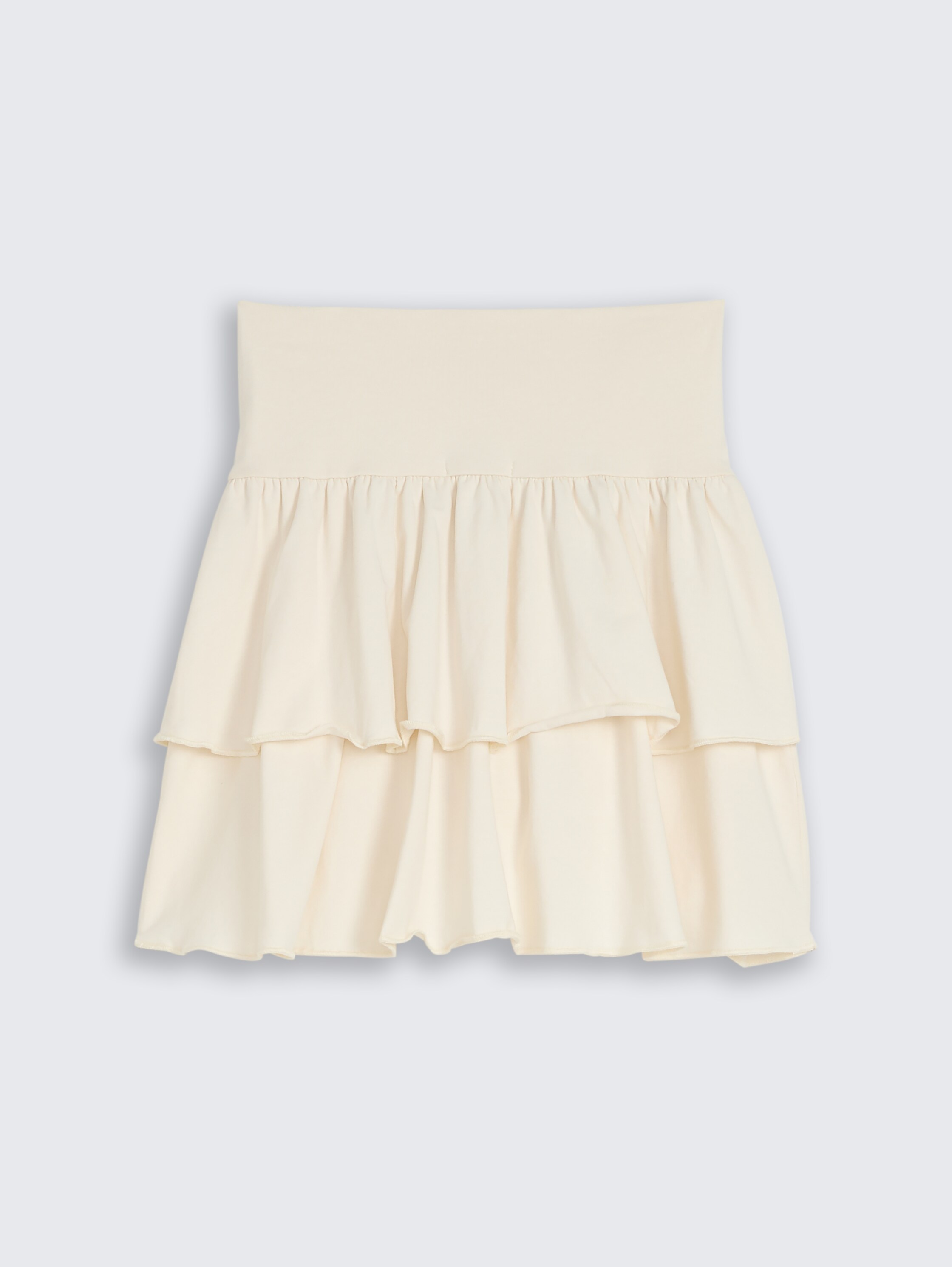 Minirok met volant - wool_white - 