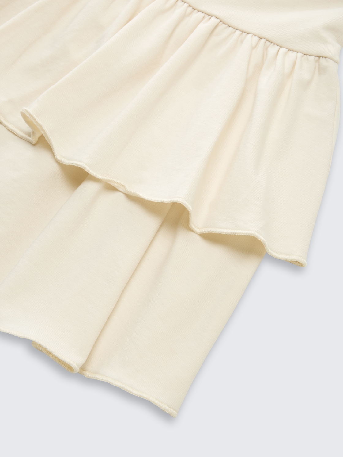 Mini-Rock mit Volant - Wool White - Detail-Model-Ansicht