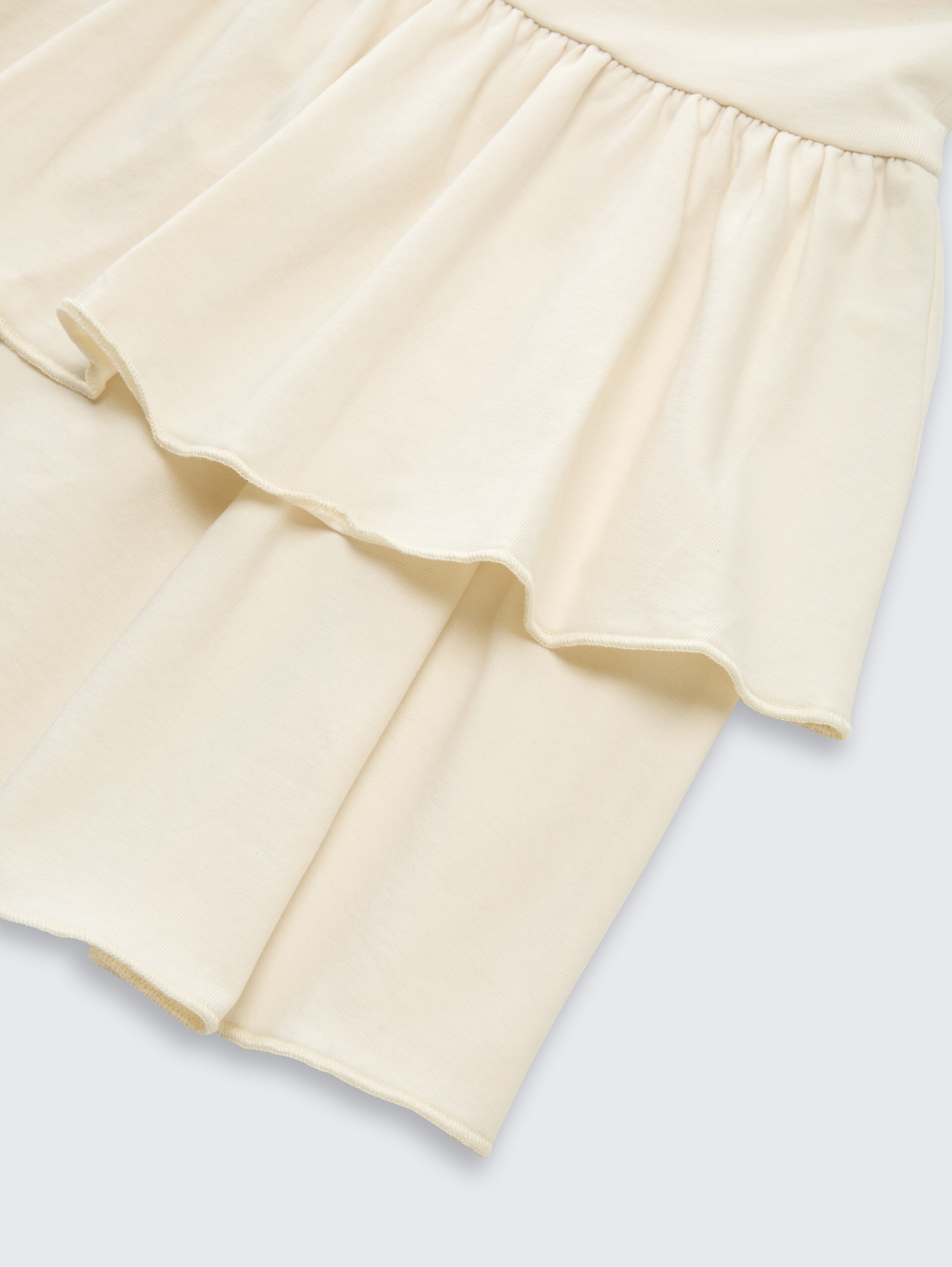 Mini-Rock mit Volant - Wool White - Detail-Model-Ansicht