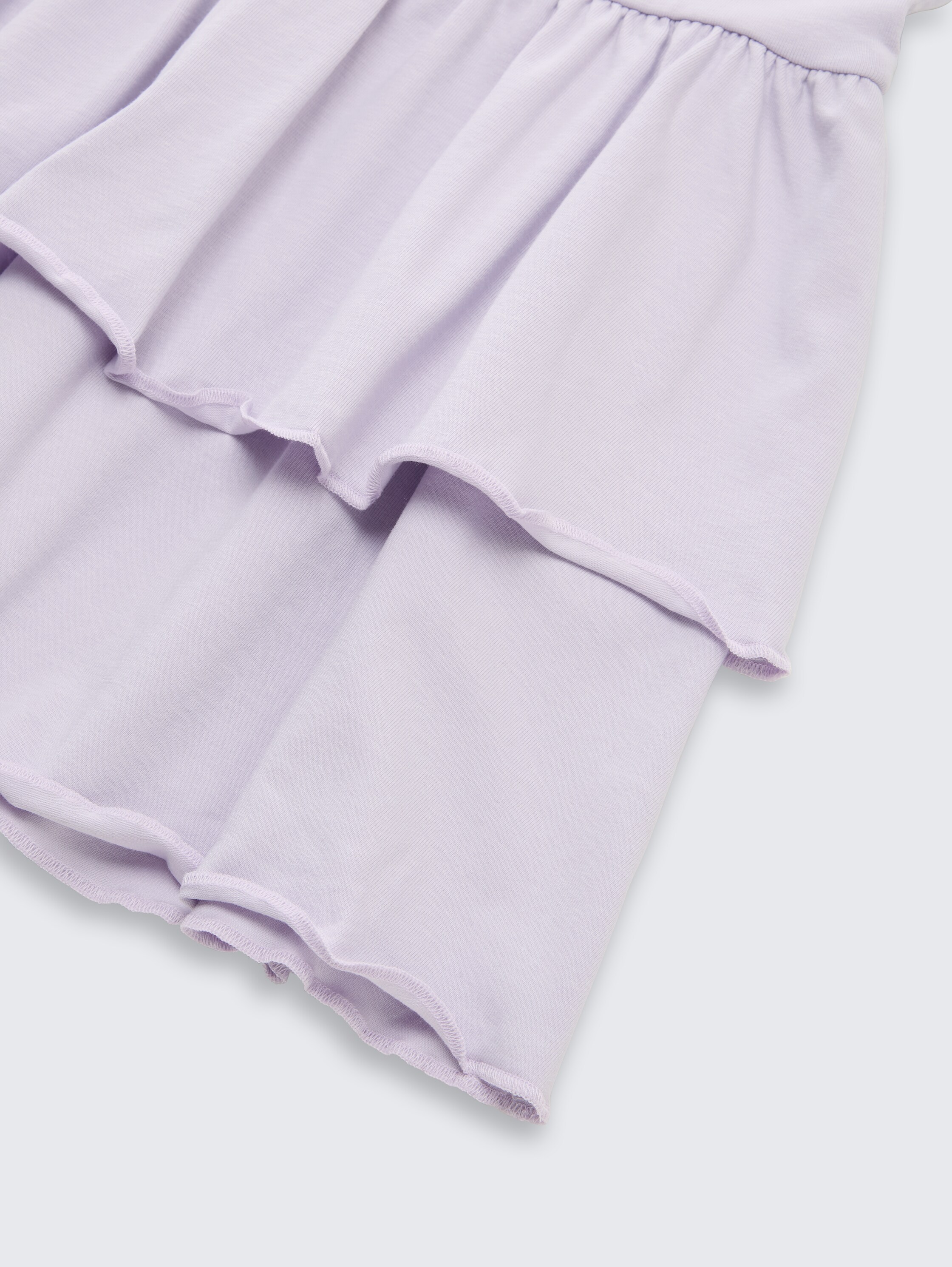 Mini skirt with flounce - cool_lilac - 