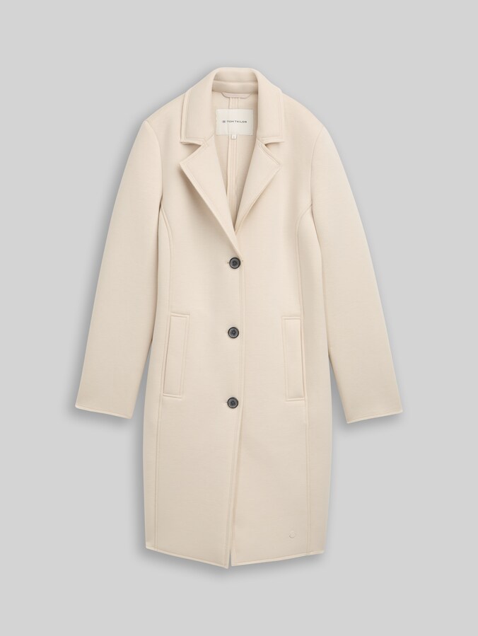 Scuba jas met steekzakken door Women, sand stone beige