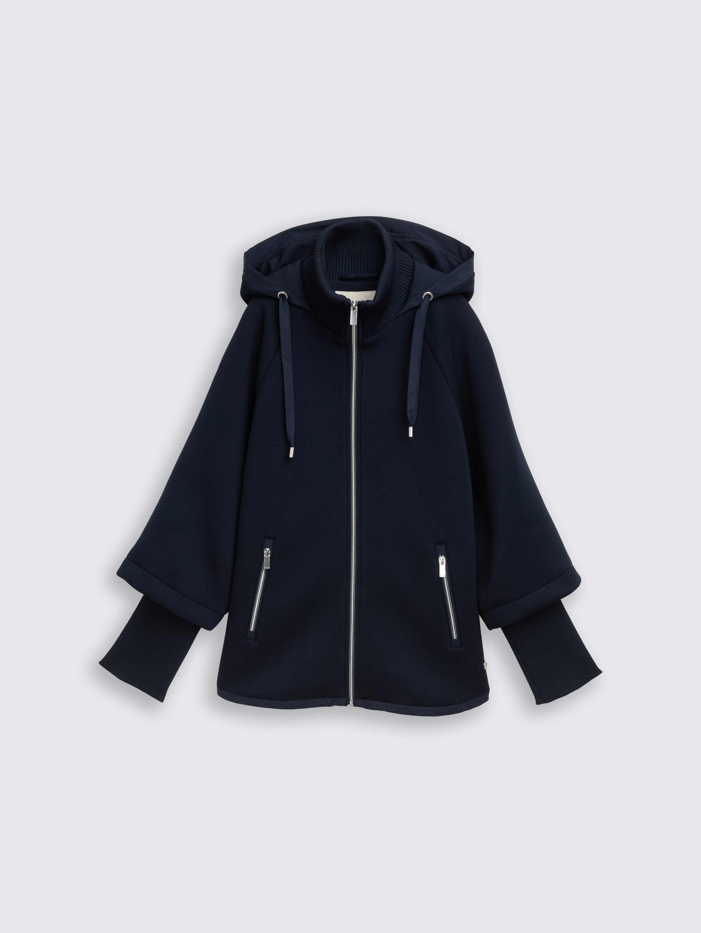 Scuba cape jacket with hood - sky_captain_blue_1 - 