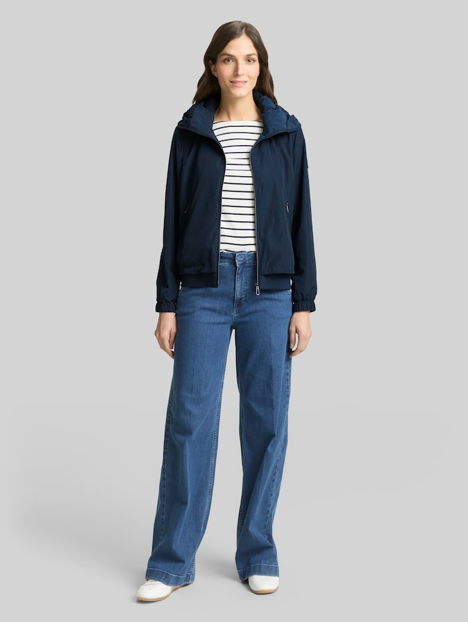 Übergangsjacke mit verstaubarer Kapuze von Women, sky captain blue