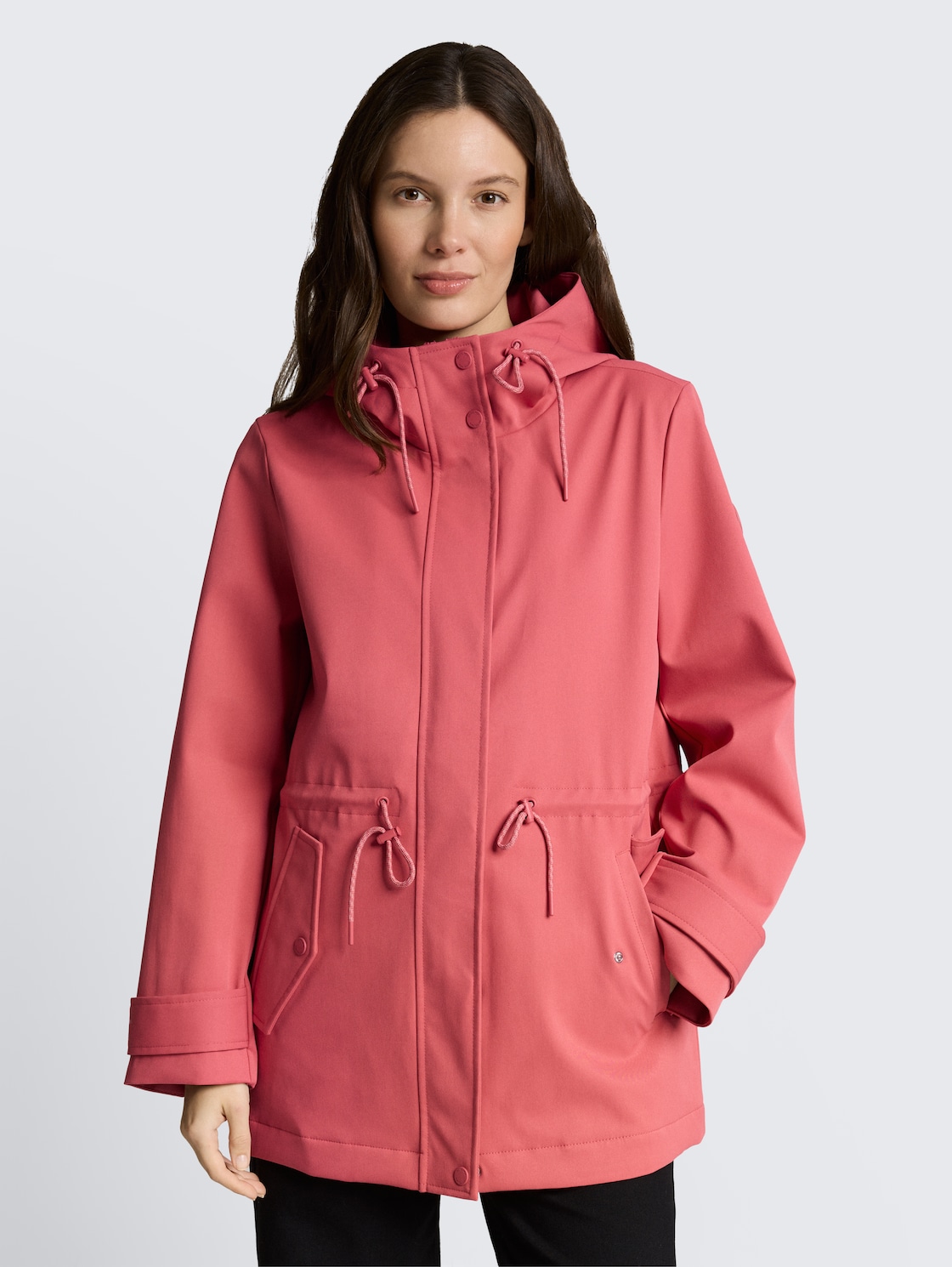 Parka aus wasserabweisendem Material - cozy pink - Model-Vorderansicht