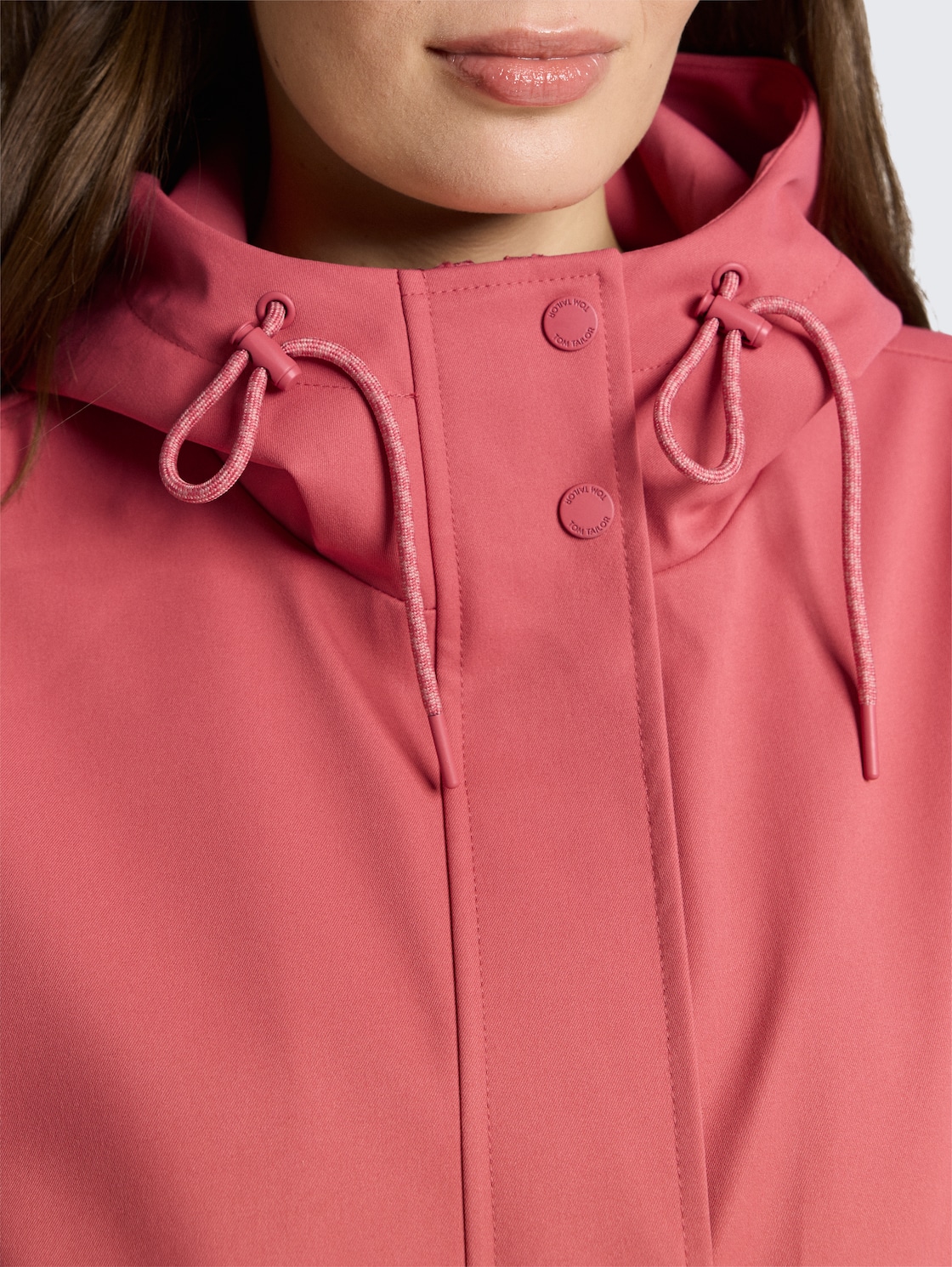 Parka aus wasserabweisendem Material - cozy pink - Detail-Model-Ansicht
