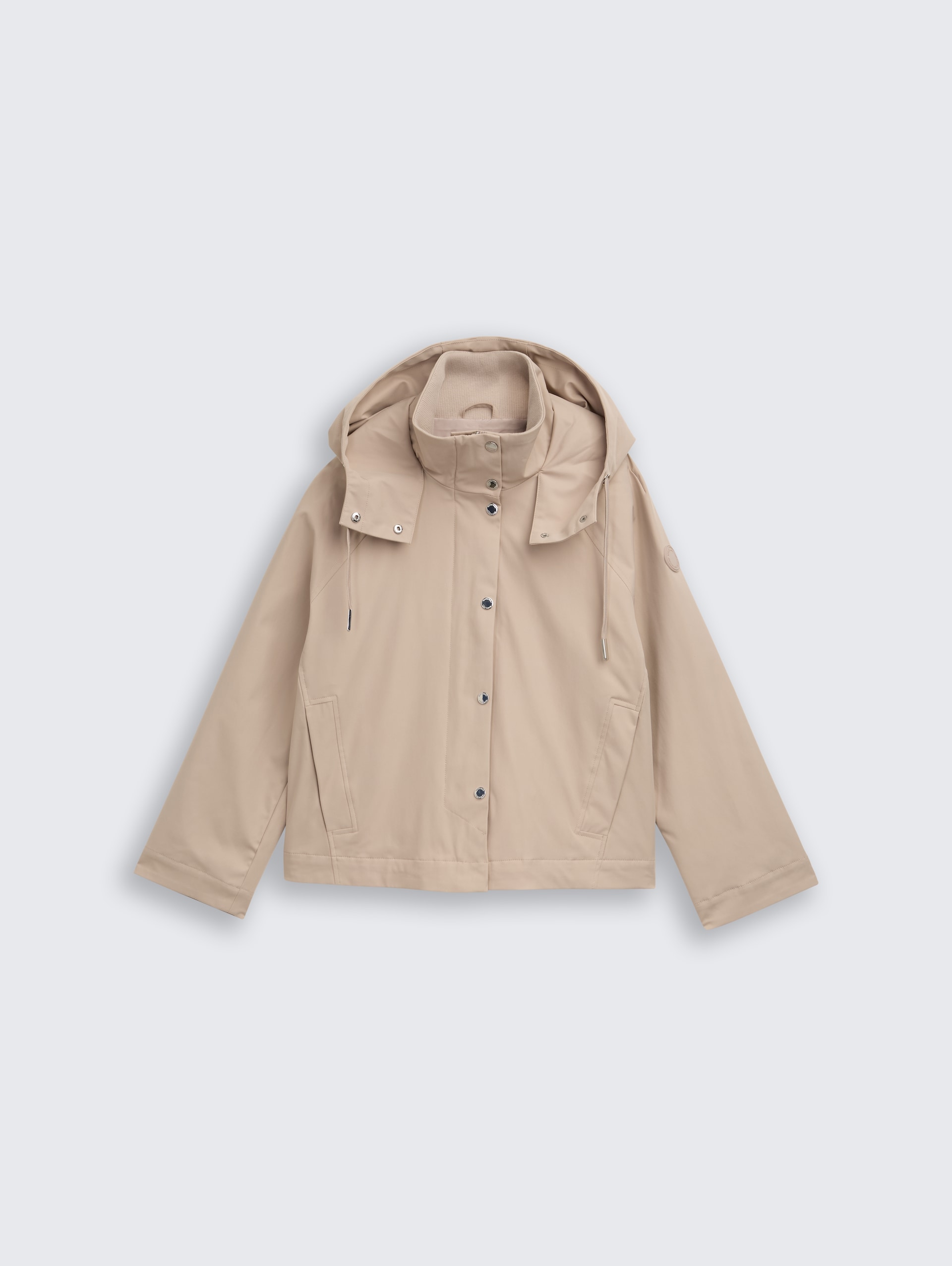 Ultralight Short Parka aus wasserabweisendem Material - soft taupe grey - Vorder-Produkt-Ansicht