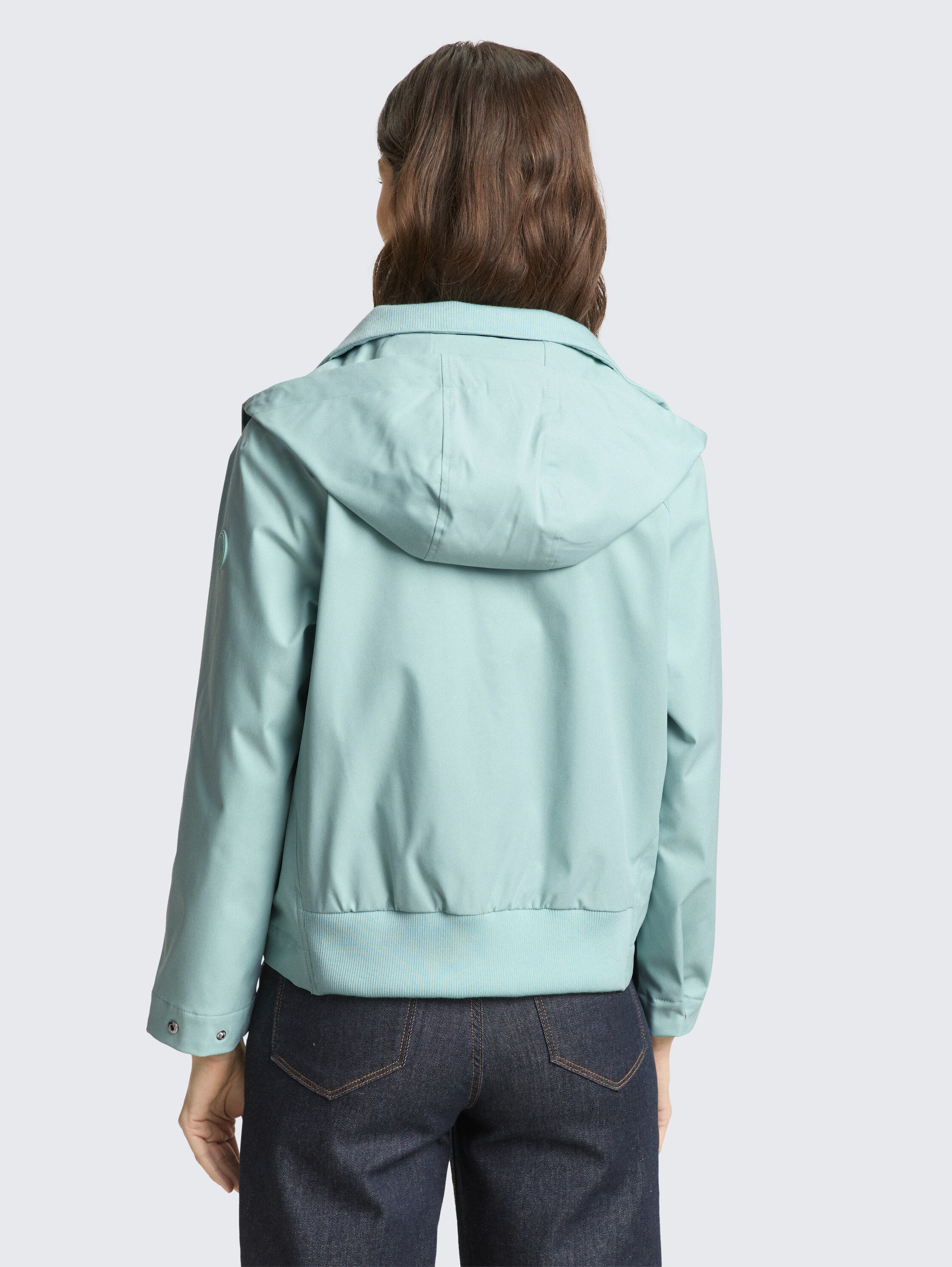 Ultralight Short Parka aus wasserabweisendem Material - blue_haze - 