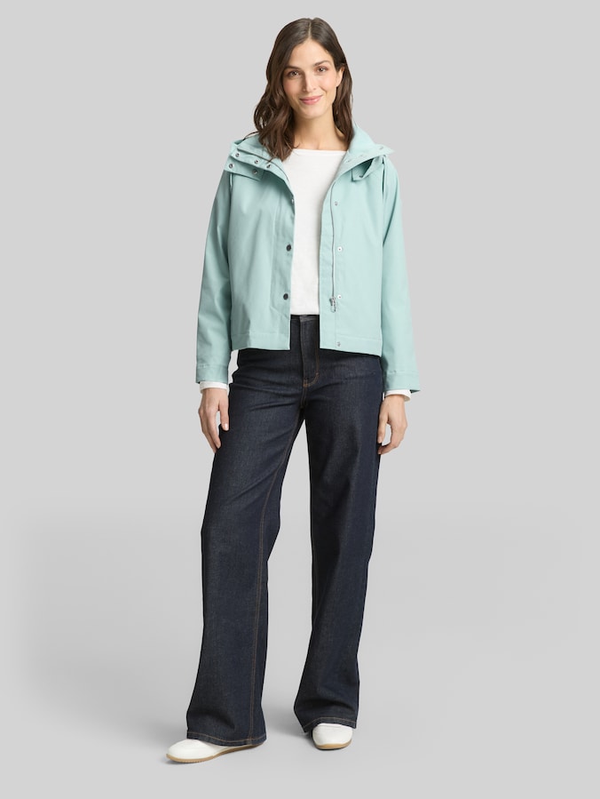 Ultralight Short Parka aus wasserabweisendem Material von Women, blue haze