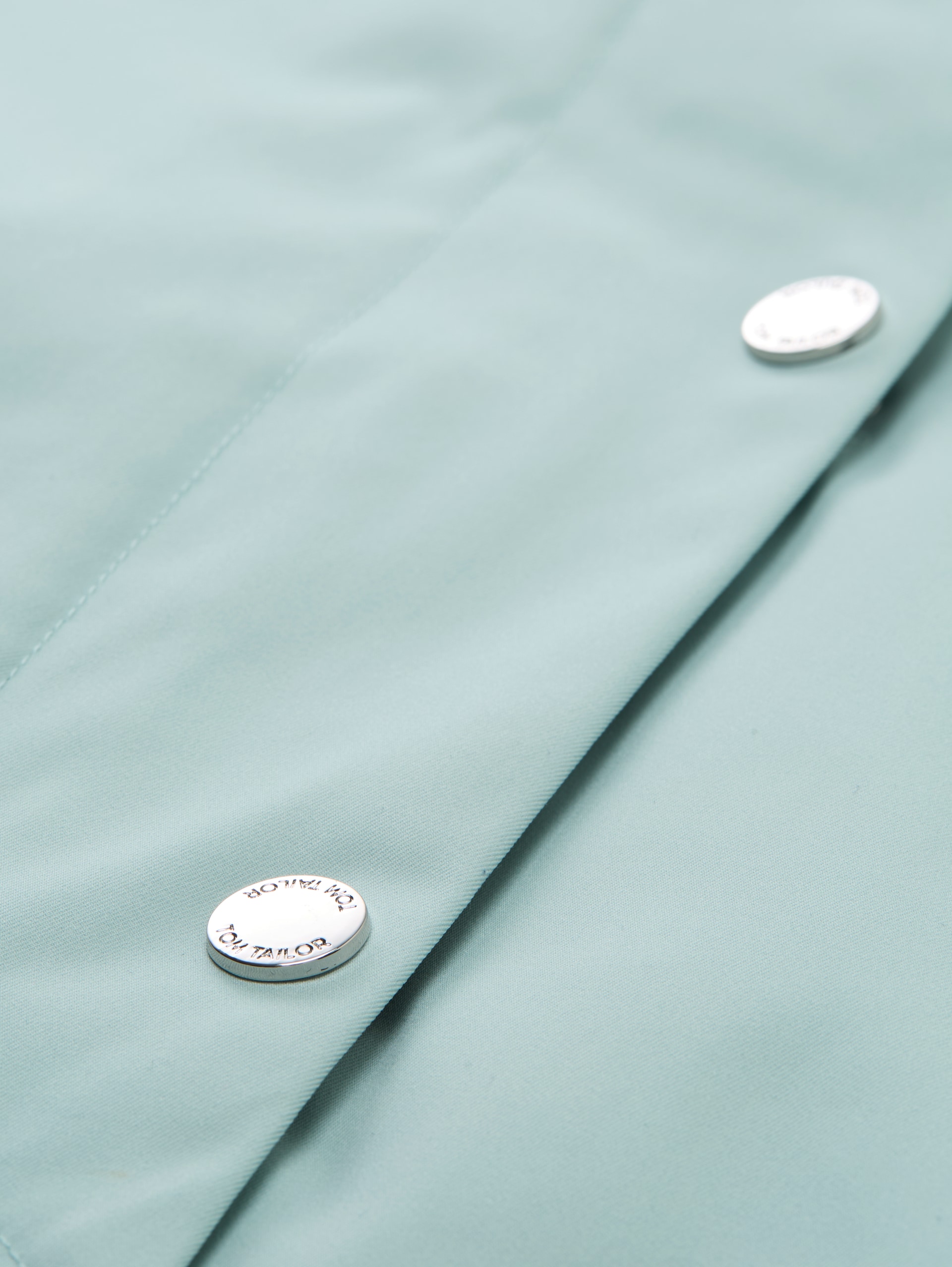 Ultralight short parka made from water-repellent material - blue haze - Product detail view