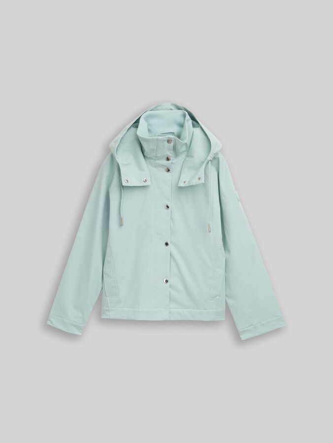 Ultralight Short Parka aus wasserabweisendem Material von Women, blue haze