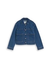 Sélectionné, Veste en jean courte stretch par Tom Tailor, bleu