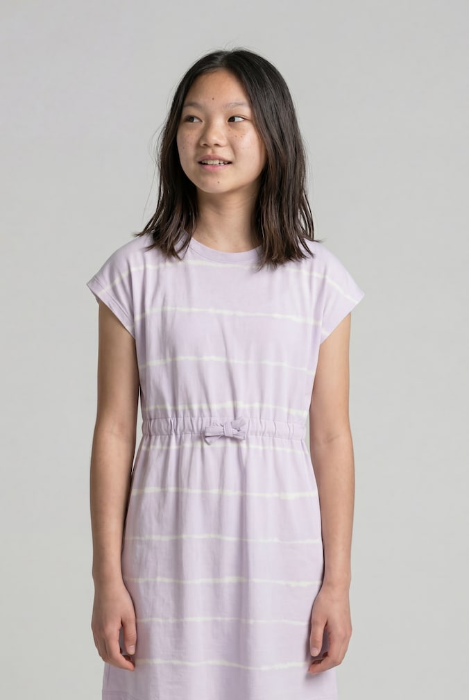 Mini-Kleid mit Streifenmuster von Teen Girls, lilac batik design