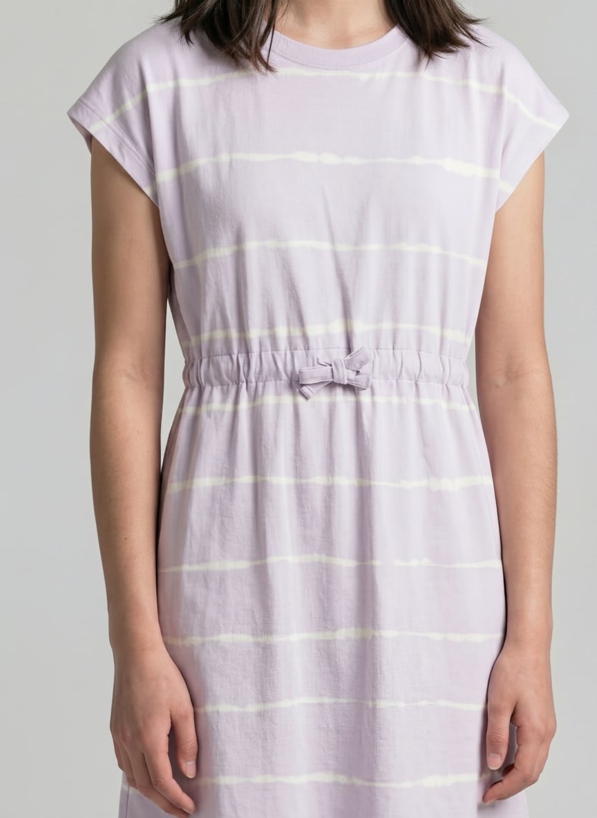 Mini-jurk met streepjespatroon - lilac batik design