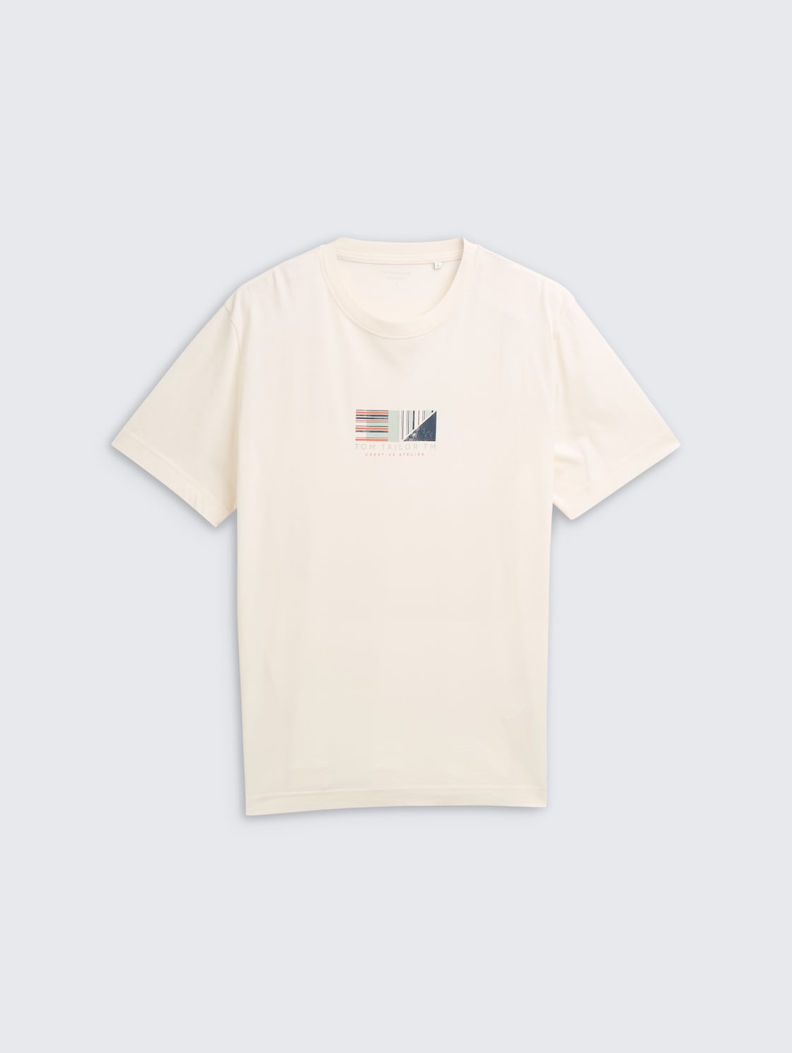 T-Shirt mit Print - Gardenia White - Vorder-Produkt-Ansicht