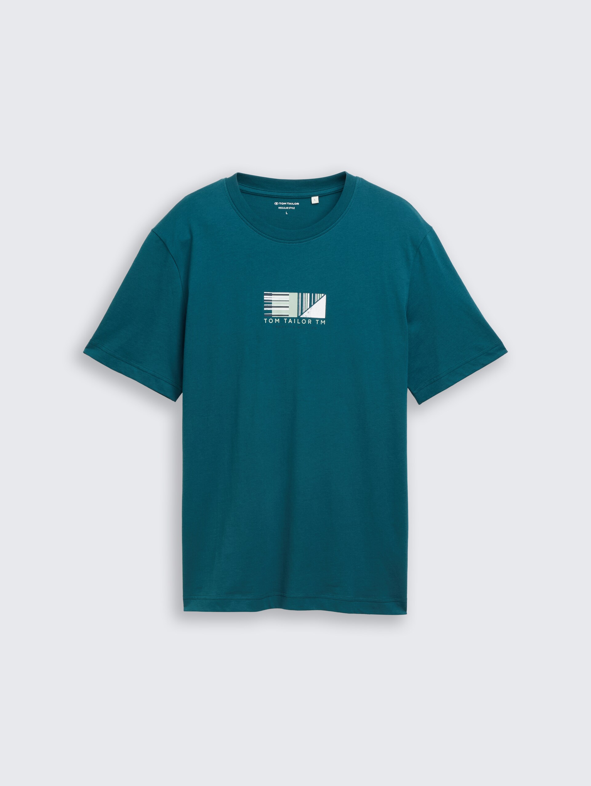T-Shirt mit Print - Deep Meadow Green - Vorder-Produkt-Ansicht