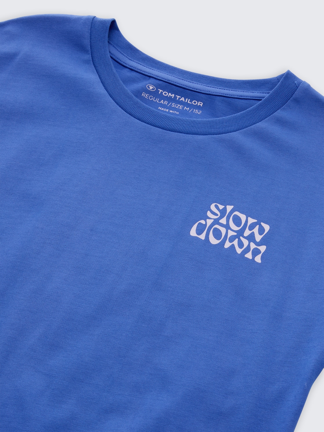 Mini-Kleid mit Print - Preppy Jean Blue - Detail-Model-Ansicht