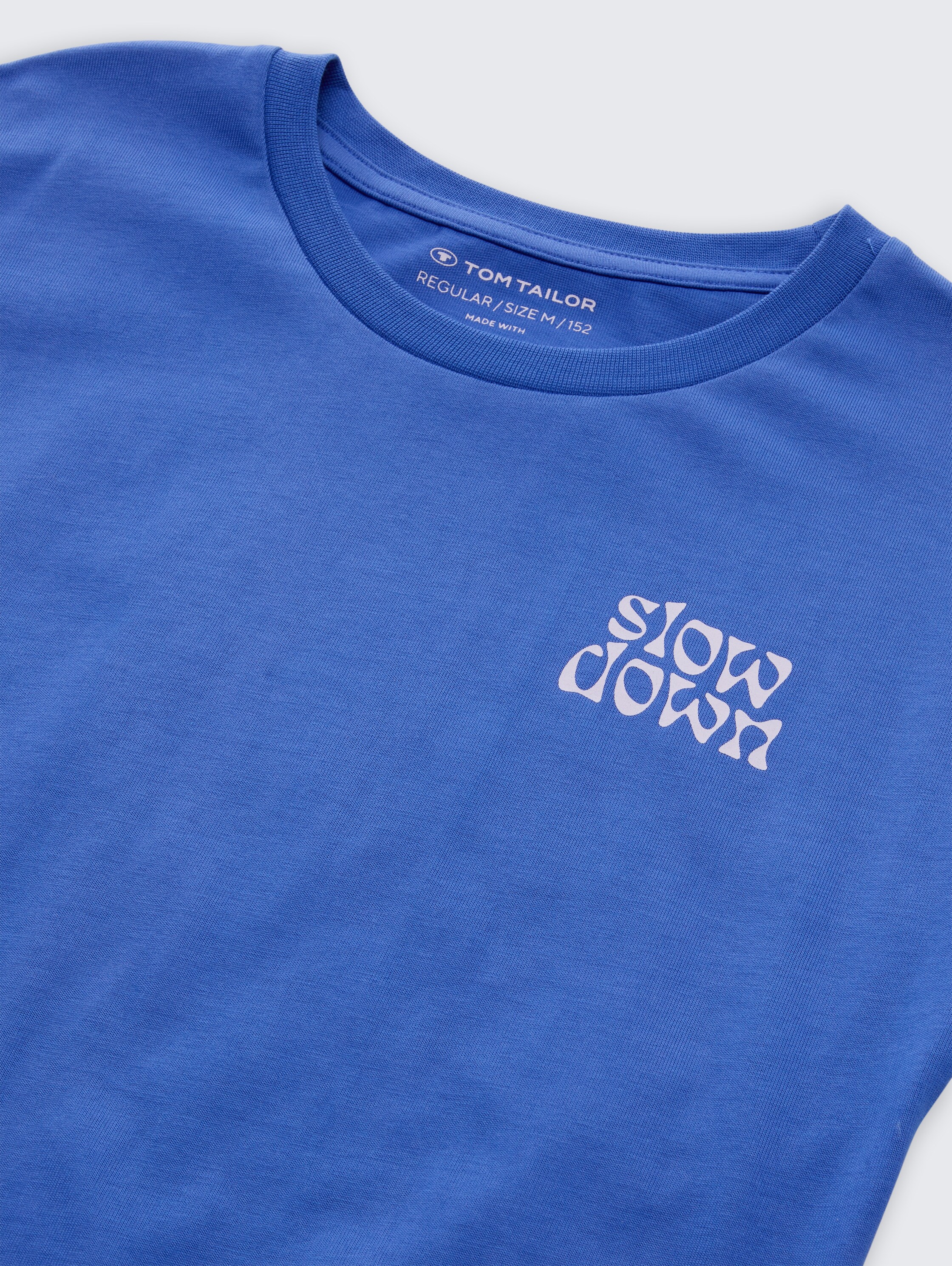 Mini dress with print - preppy_jean_blue_1 - 