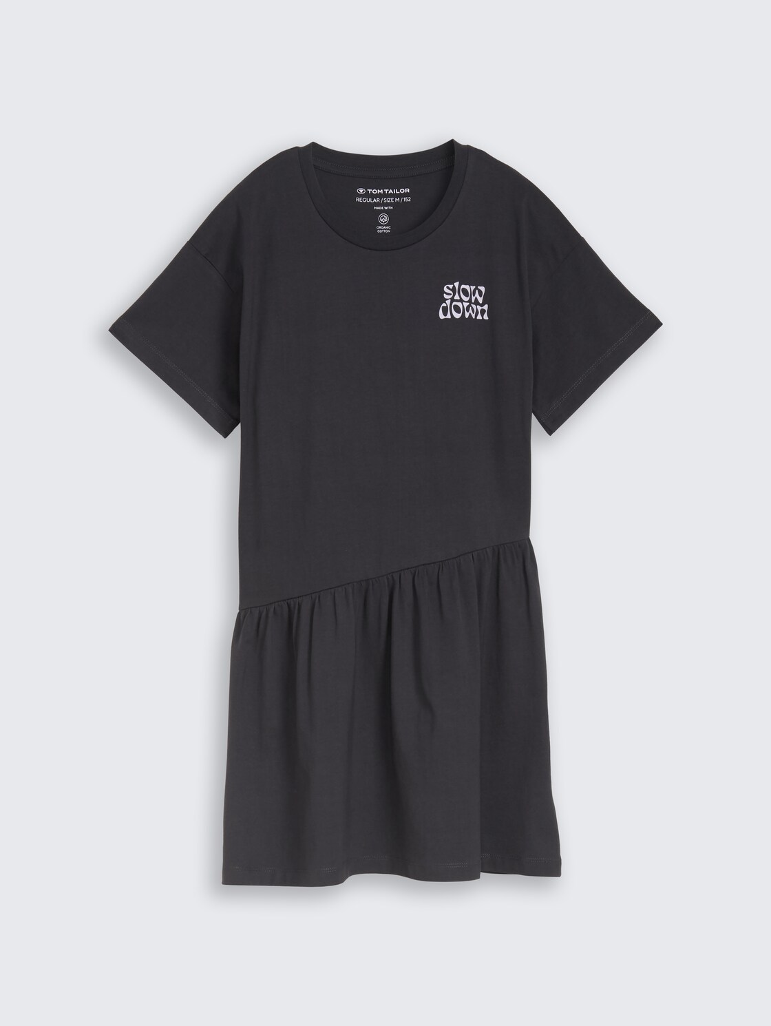 Mini-Kleid mit Print - coal grey - Vorder-Produkt-Ansicht