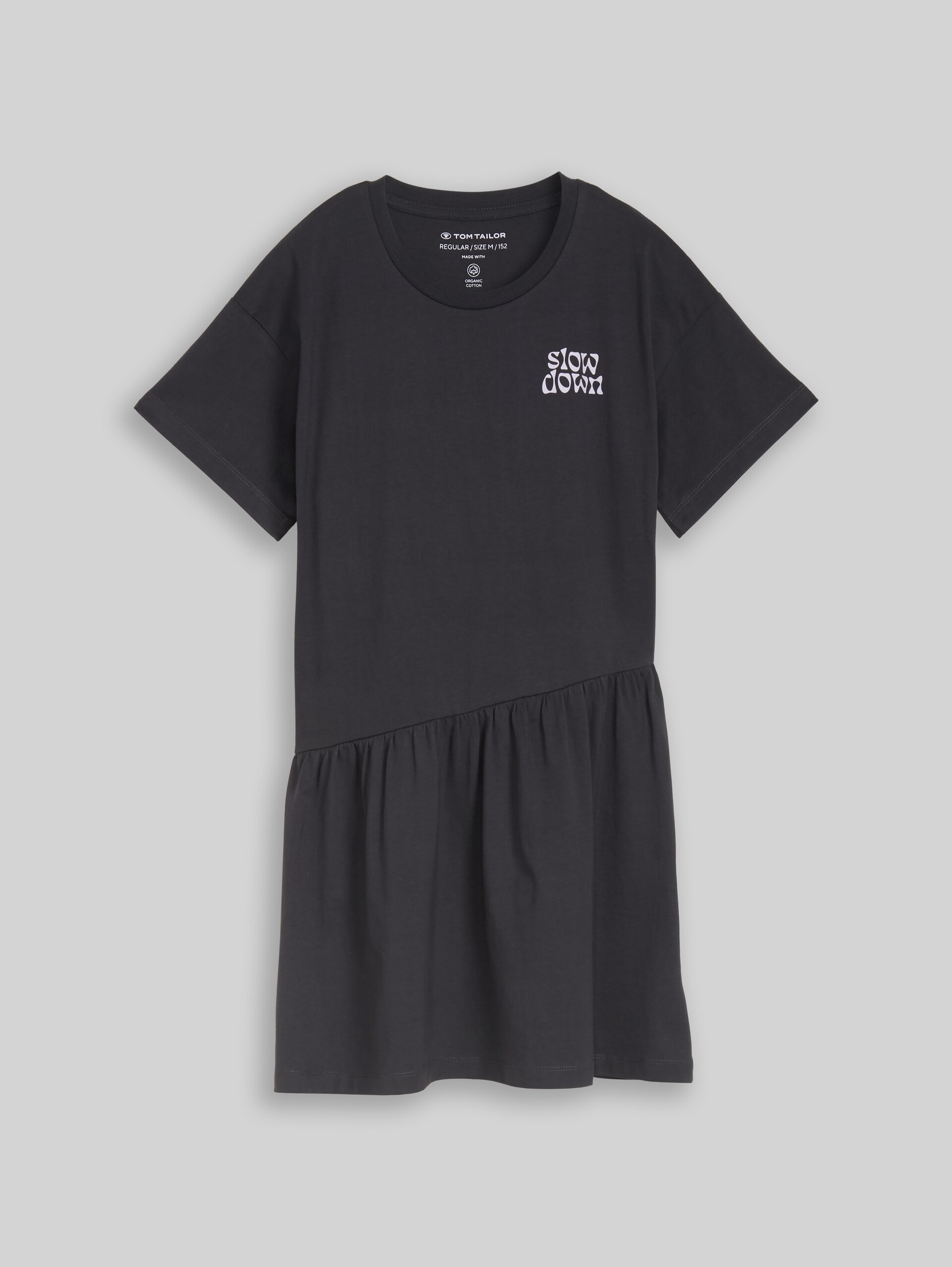 Mini-Kleid mit Print - coal grey - Vorder-Produkt-Ansicht