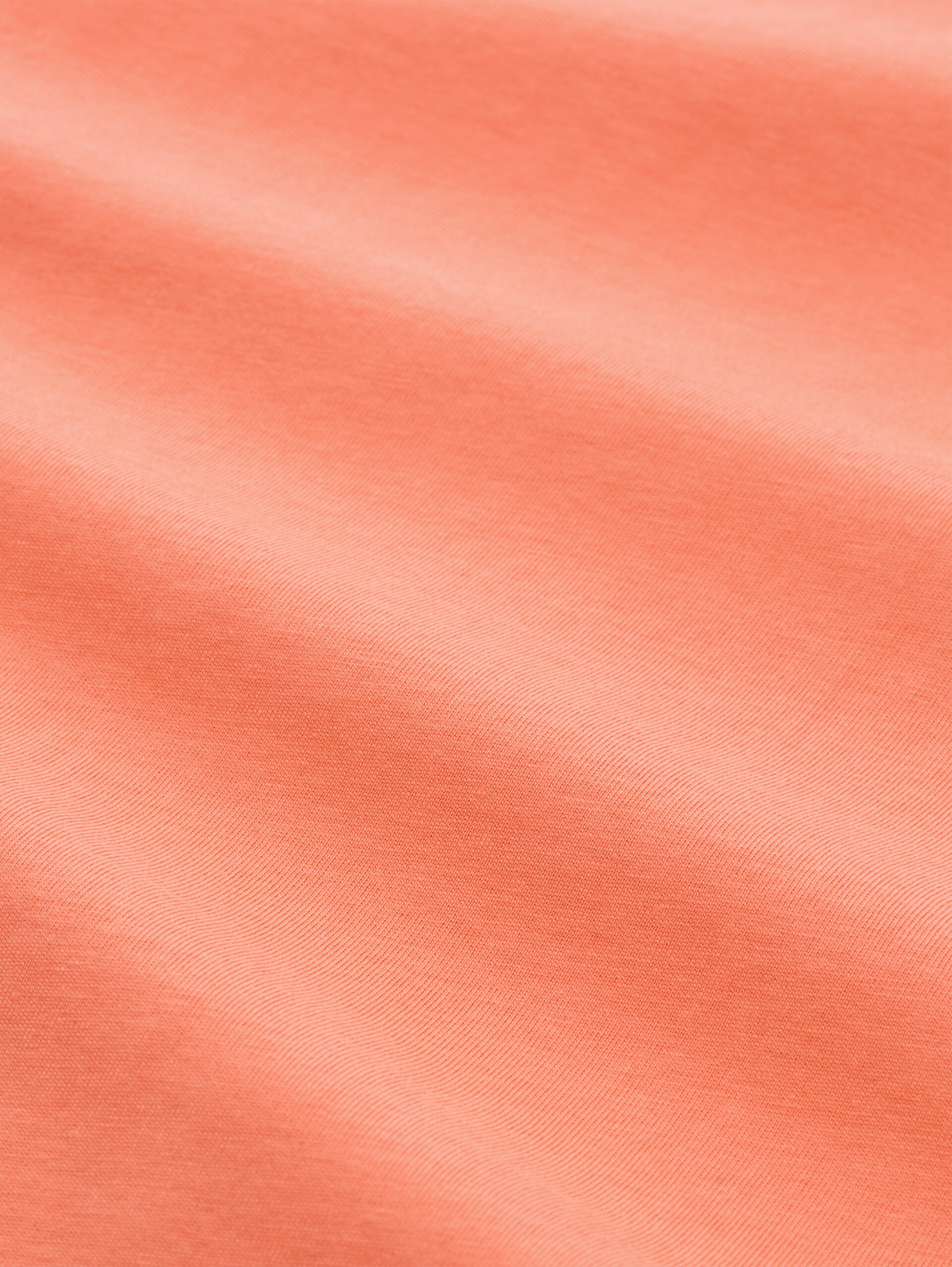 T-Shirt mit Logo-Print - Wild Coral - Material-Ansicht