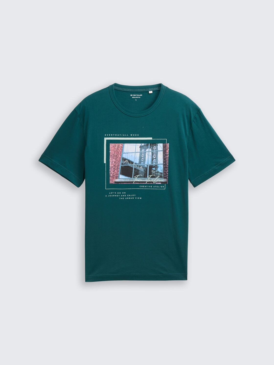 T-Shirt mit Fotoprint - Deep Meadow Green - Vorder-Produkt-Ansicht