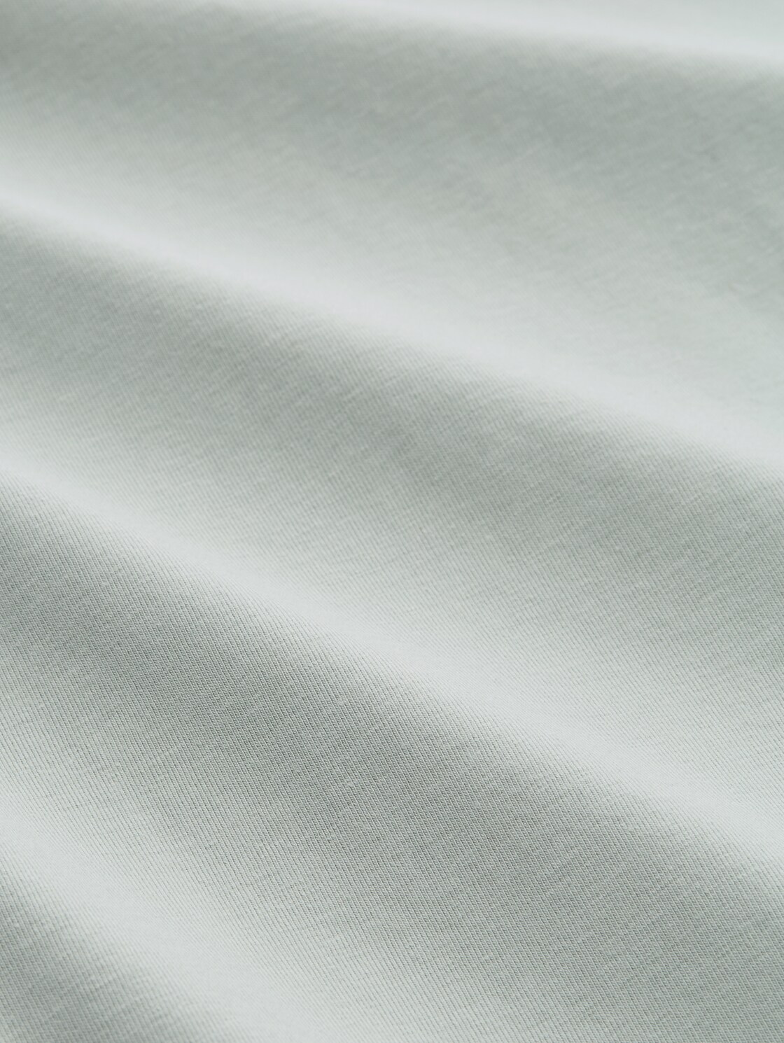 Basic Fitted T-Shirt - soft greyish green - Material-Ansicht