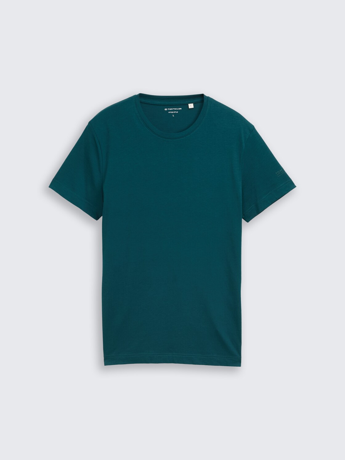 Basic Fitted T-Shirt - Deep Meadow Green - Vorder-Produkt-Ansicht