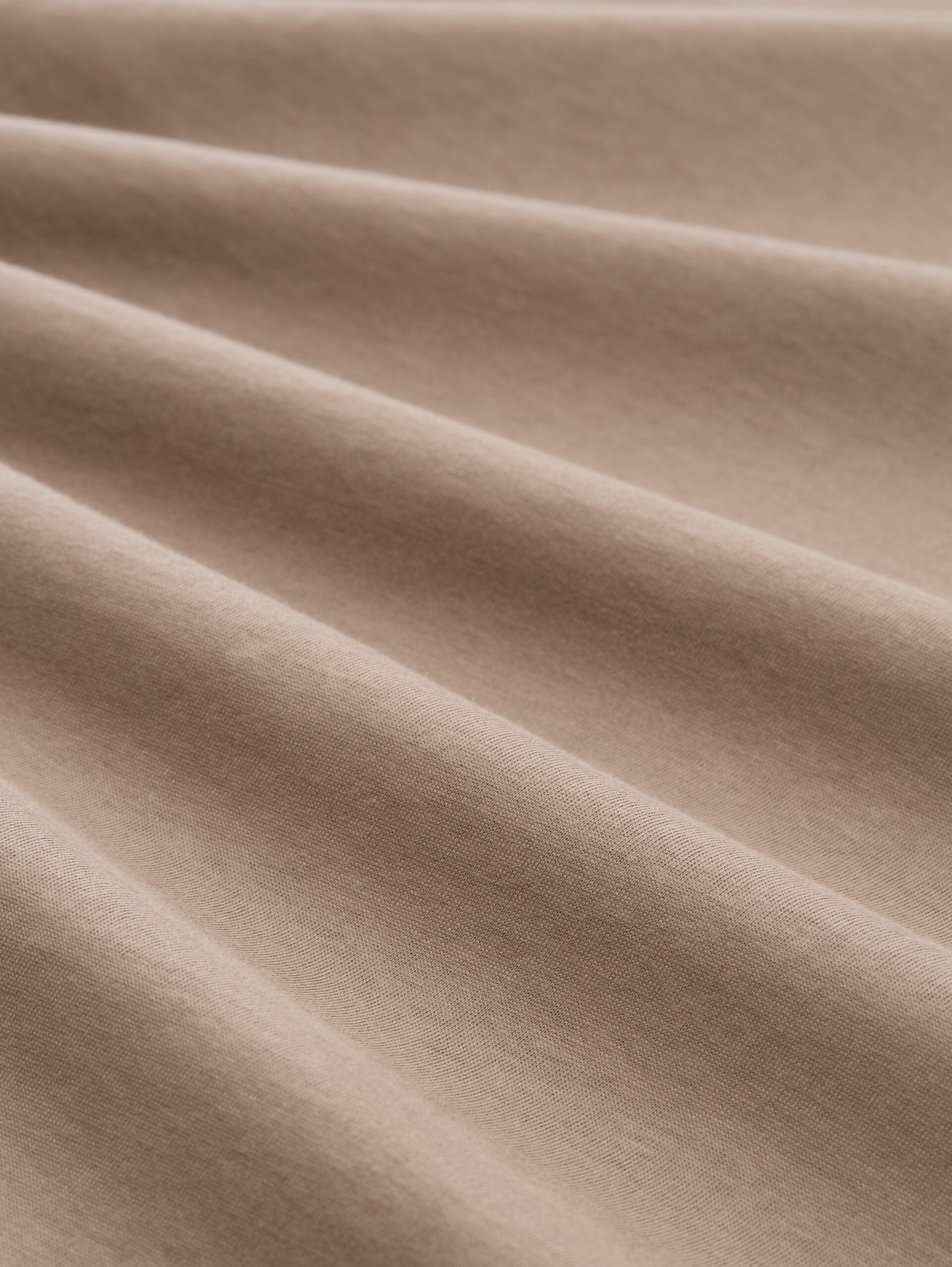 T-shirt avec logo brodé - Driftwood Taupe - Vue de la matière