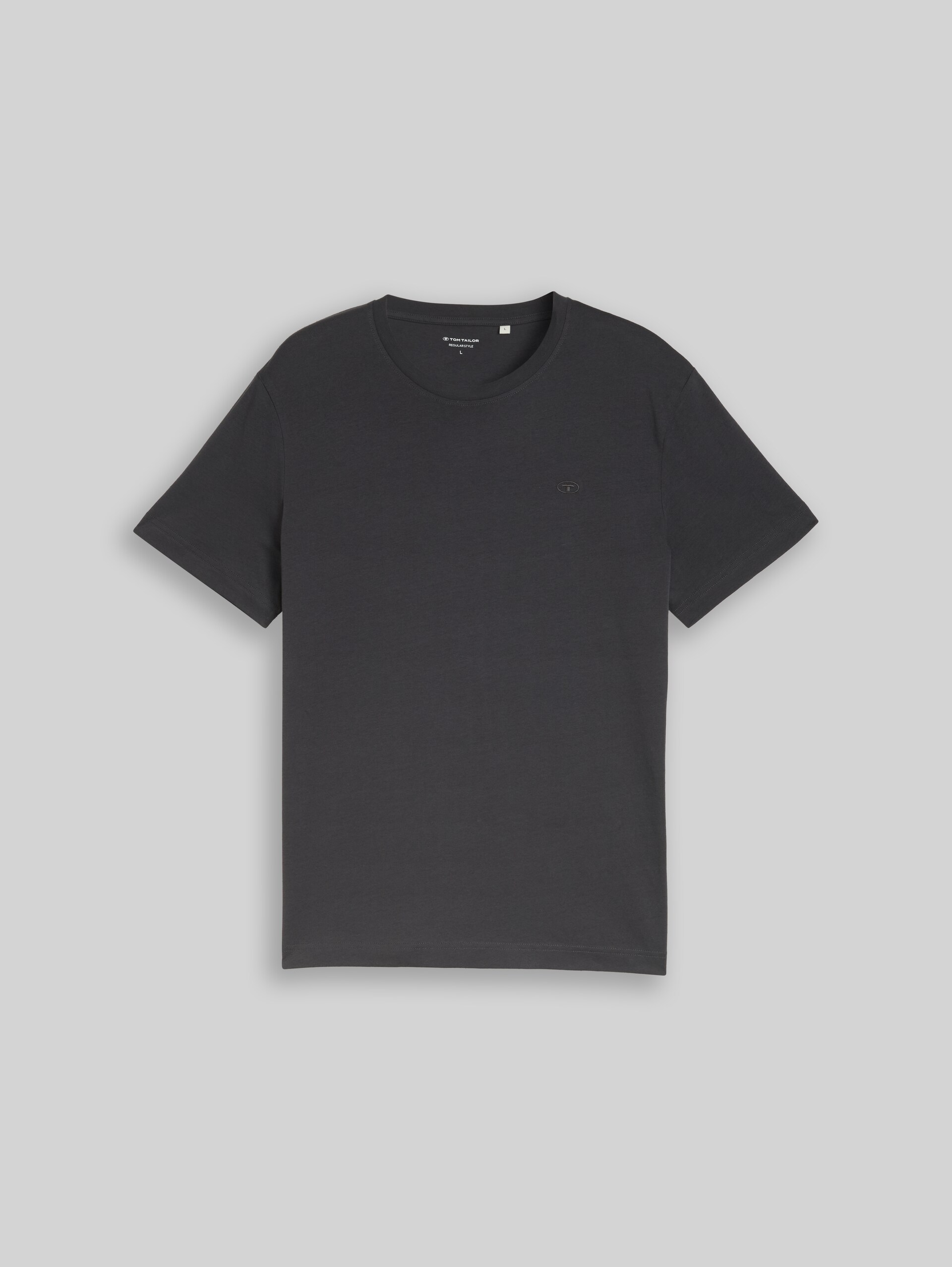 T-shirt avec logo brodé - Tarmac Grey - Vue de face du produit