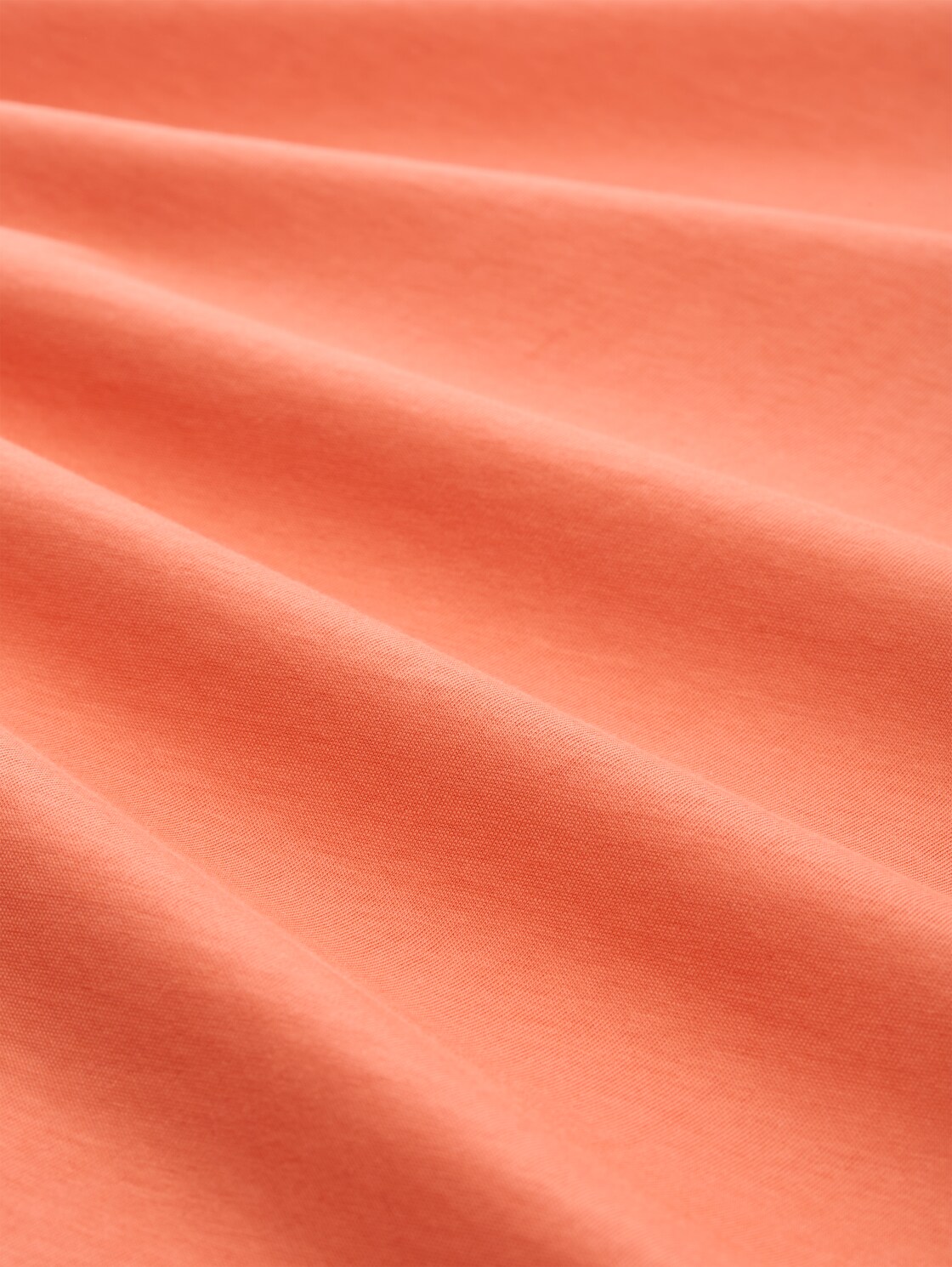 T-Shirt mit Logo-Stickerei - Wild Coral - Material-Ansicht