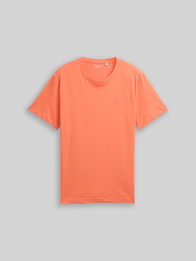 T-Shirt mit Logo-Stickerei von Men, Wild Coral