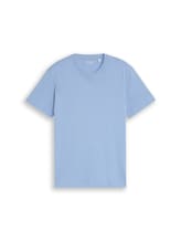Nicht ausgewählt, T-Shirt mit Logo-Stickerei von Tom Tailor, blau
