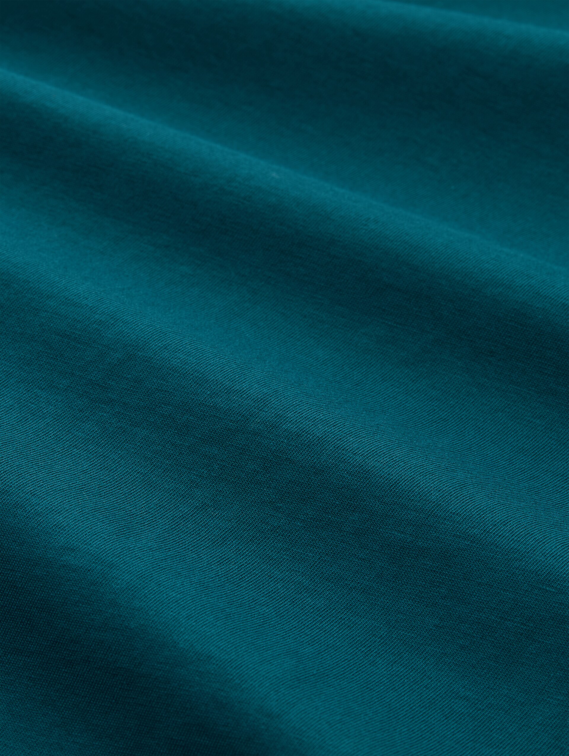 T-Shirt mit Logo-Stickerei - Deep Meadow Green - Material-Ansicht