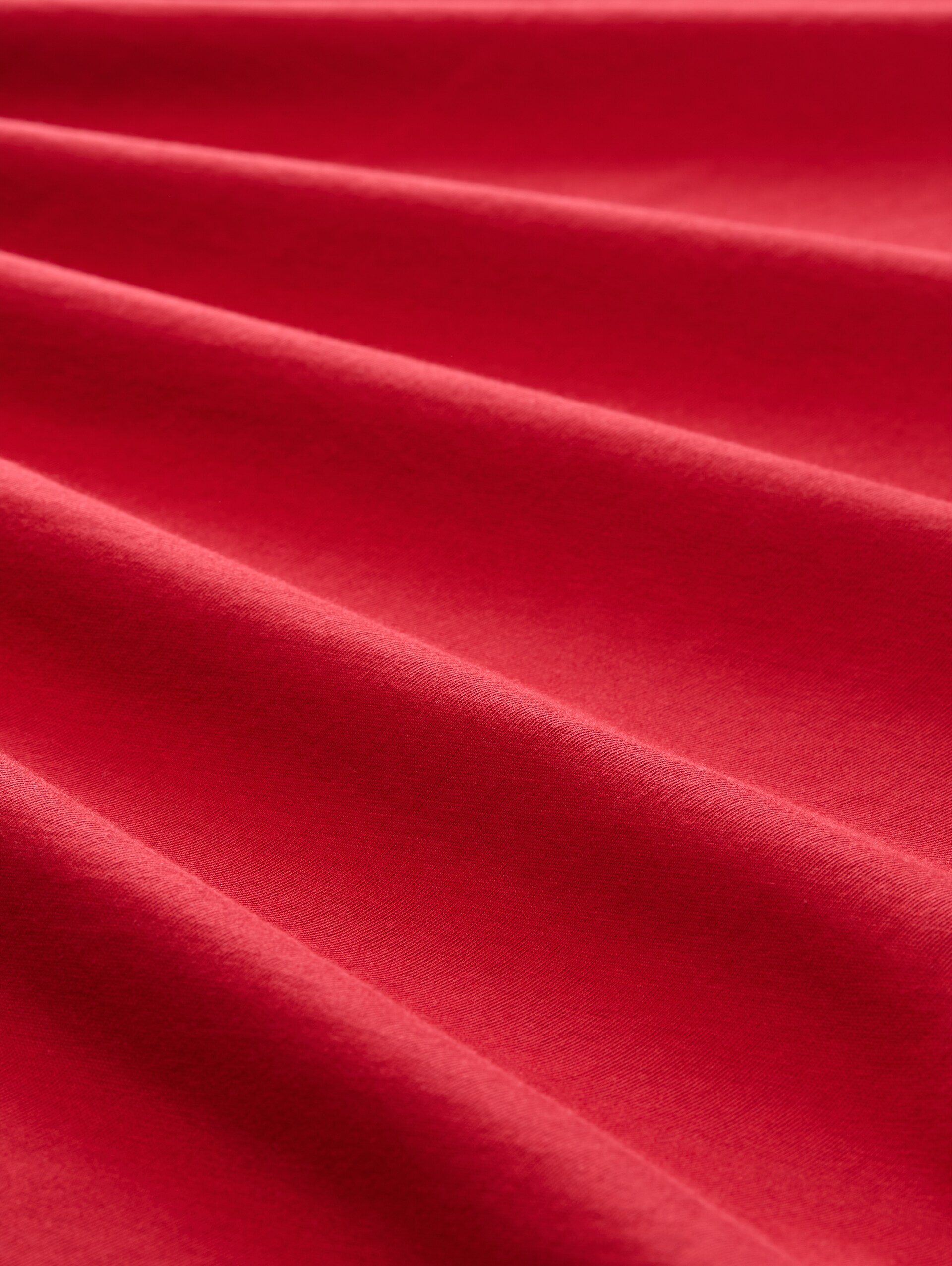 T-shirt avec logo brodé - Samba Red - Vue de la matière