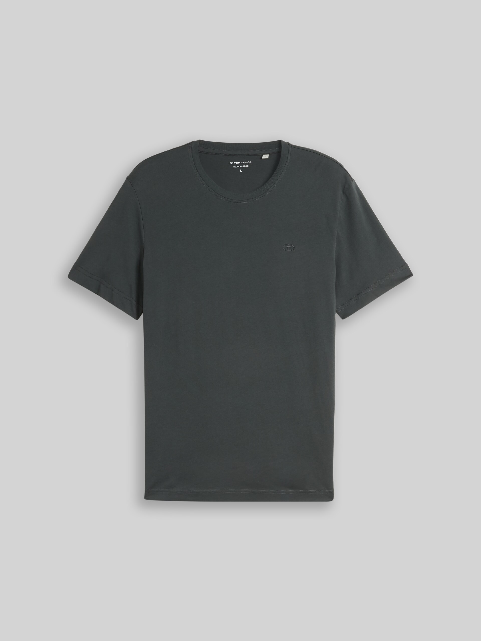 T-shirt avec logo brodé - Darkest Olive - Vue de face du produit