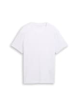 Selected, T-shirt with embroidered logo by Tom Tailor, white